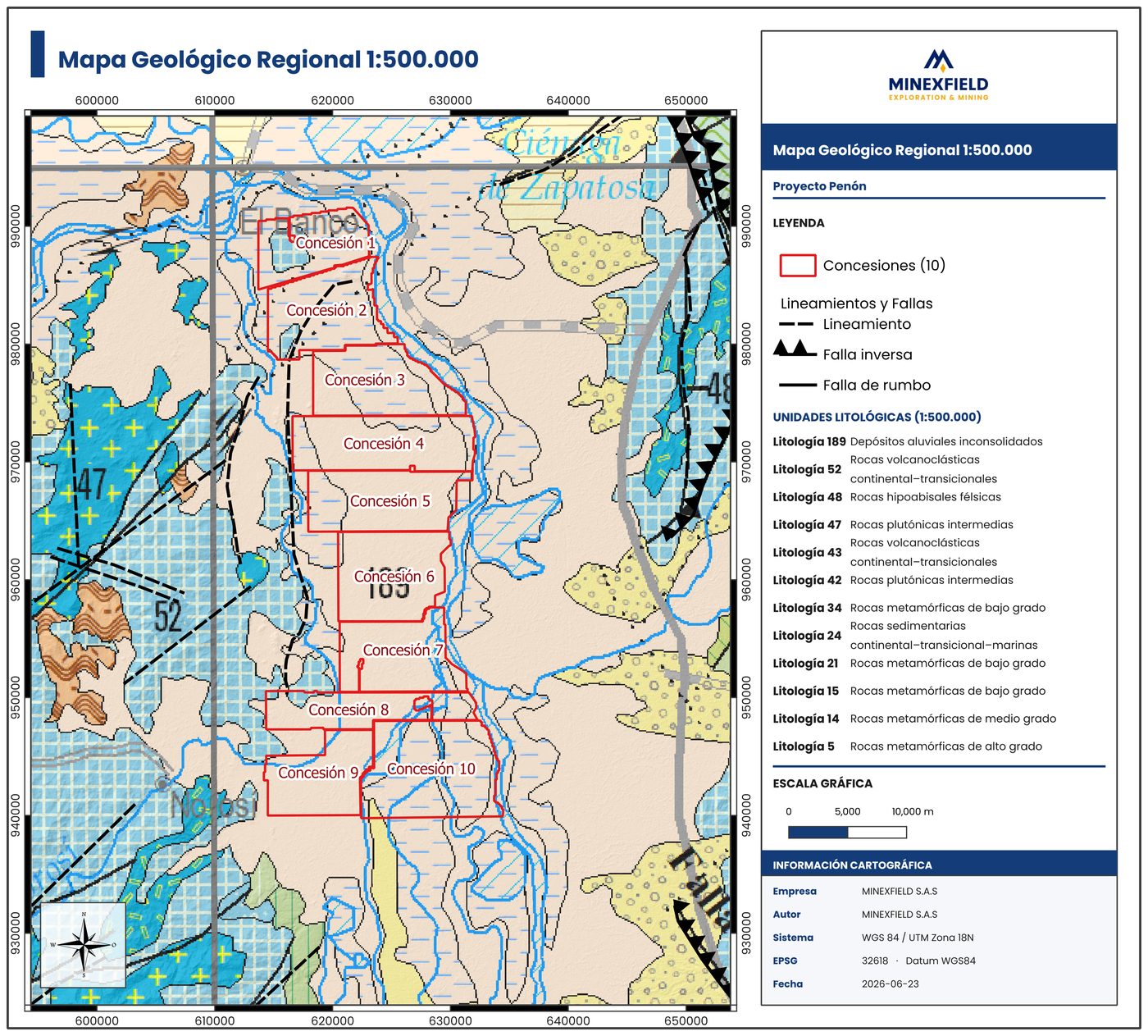Mapa Geológico Regional